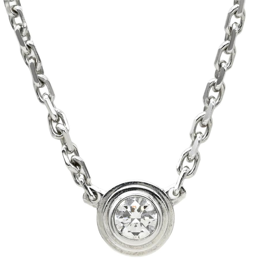 DIAMANTS LEGERS カルティエ ネックレス ダムール XS K18WG シルバー