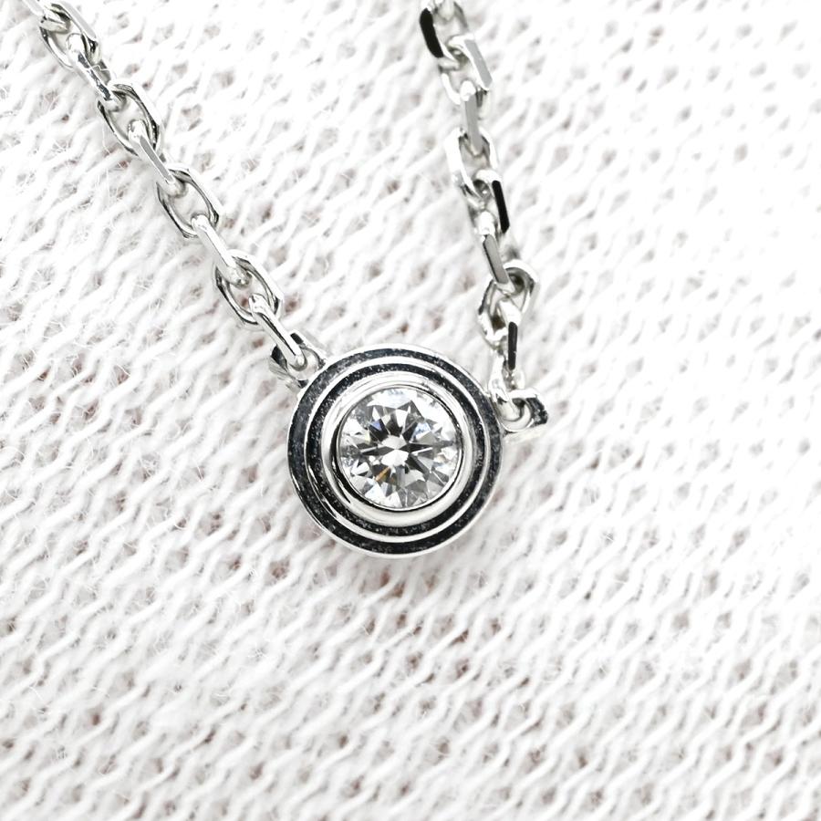 DIAMANTS LEGERS カルティエ ネックレス ダムール XS K18WG シルバー