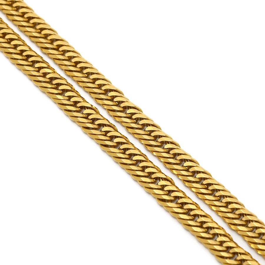 喜平 ネックレス K18 18金 50cm 12.4g 12面 トリプル K18YG ゴールド 造幣局検定マーク ※ショッピングローン対応していません_1