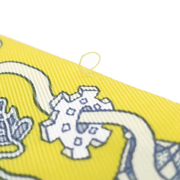 HERMES（エルメス） スカーフ ツイリー シルク イエロー 【LA FOLLE