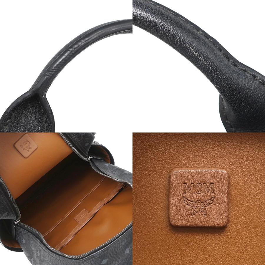 MCM エムシーエム リュックサック ヴィセトス MMK65VE38BK001 ブラック レザー ユニセックス スタッズ シルバー金具【本物保証】 MCM（エムシーエム） リュック・デイパック Stark サイドスタッズ