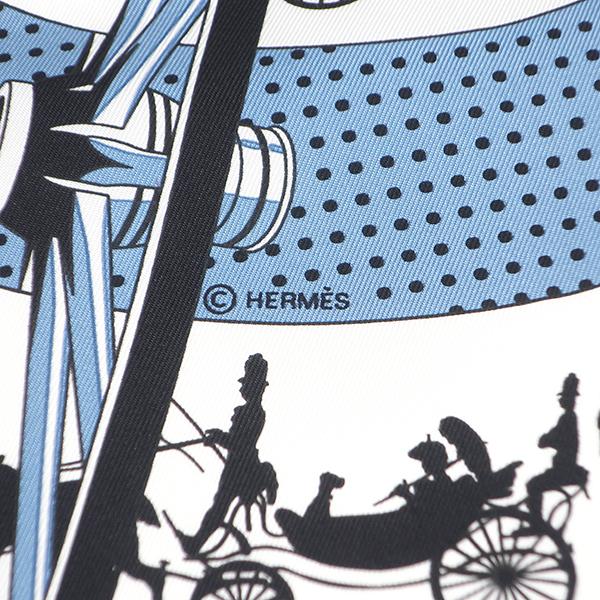 HERMES（エルメス） スカーフ カレ55 シルク ブルー 新品 未使用