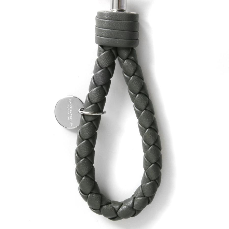 美品✨ボッテガヴェネタ　トライアングル　イントレチャート　キーリング　グレー BOTTEGA VENETA ボッテガヴェネタ (ボッテガ・ヴェネタ) キーリング