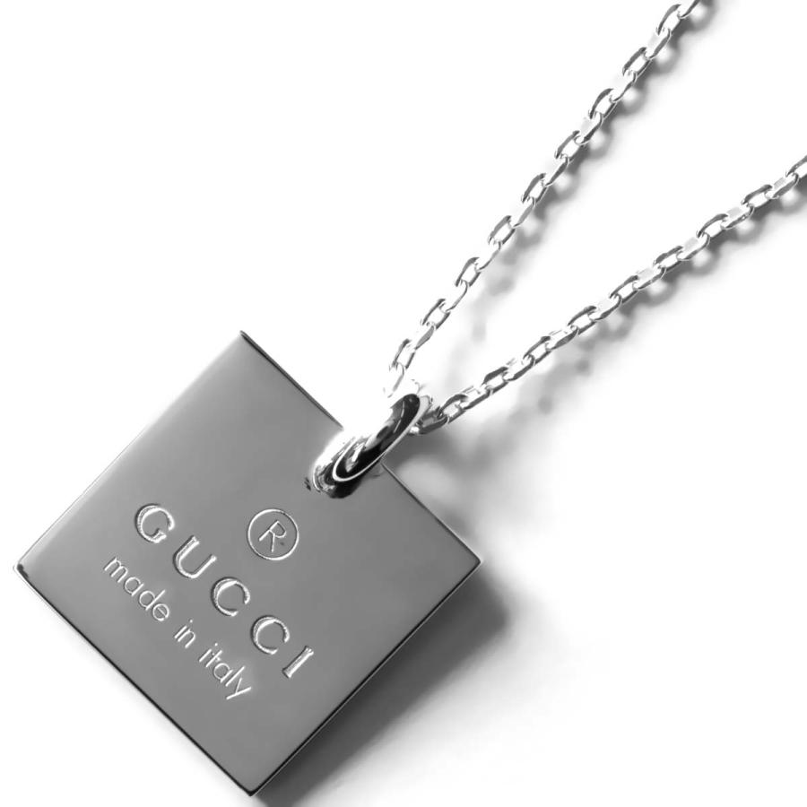 グッチ ネックレス アクセサリー メンズ レディース トレードマーク スクエアプレート シルバー J8400 8106 Gucci Acguj ブルークウォッチカンパニー 通販 Yahoo ショッピング
