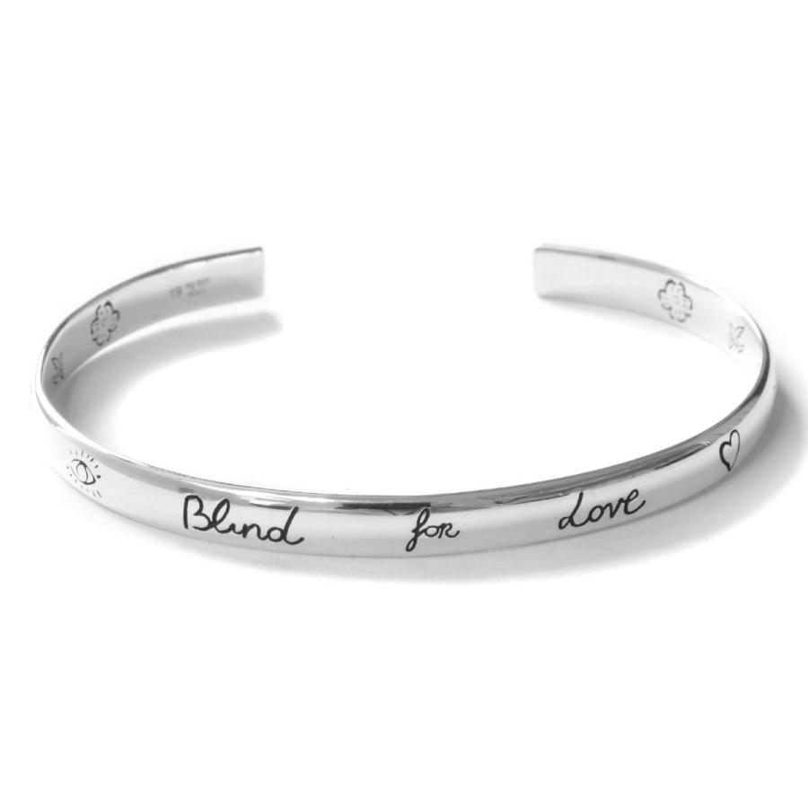 美品GUCCI ブラインドフォーラブ　ブレスレット　バングル GUCCI グッチ バングル アクセサリー レディース ブラインド