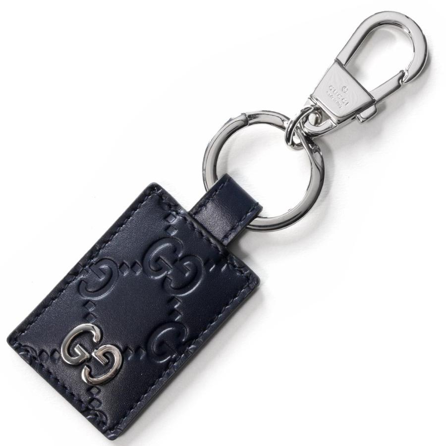 グッチ キーリング アクセサリー メンズ ドリアン GG シグネチャー ダークブルー 478136 CWC1N 4009 GUCCI