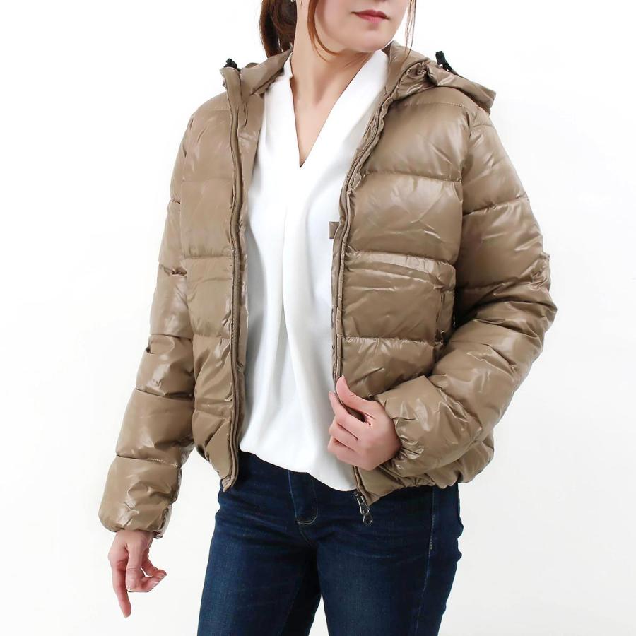 DUVETICA フード付ダウンジャケット 44 ベージュ ADHARA 黒タグ DUVETICA フード付ダウンジャケット 44 ベージュ ADHARA 黒タグ