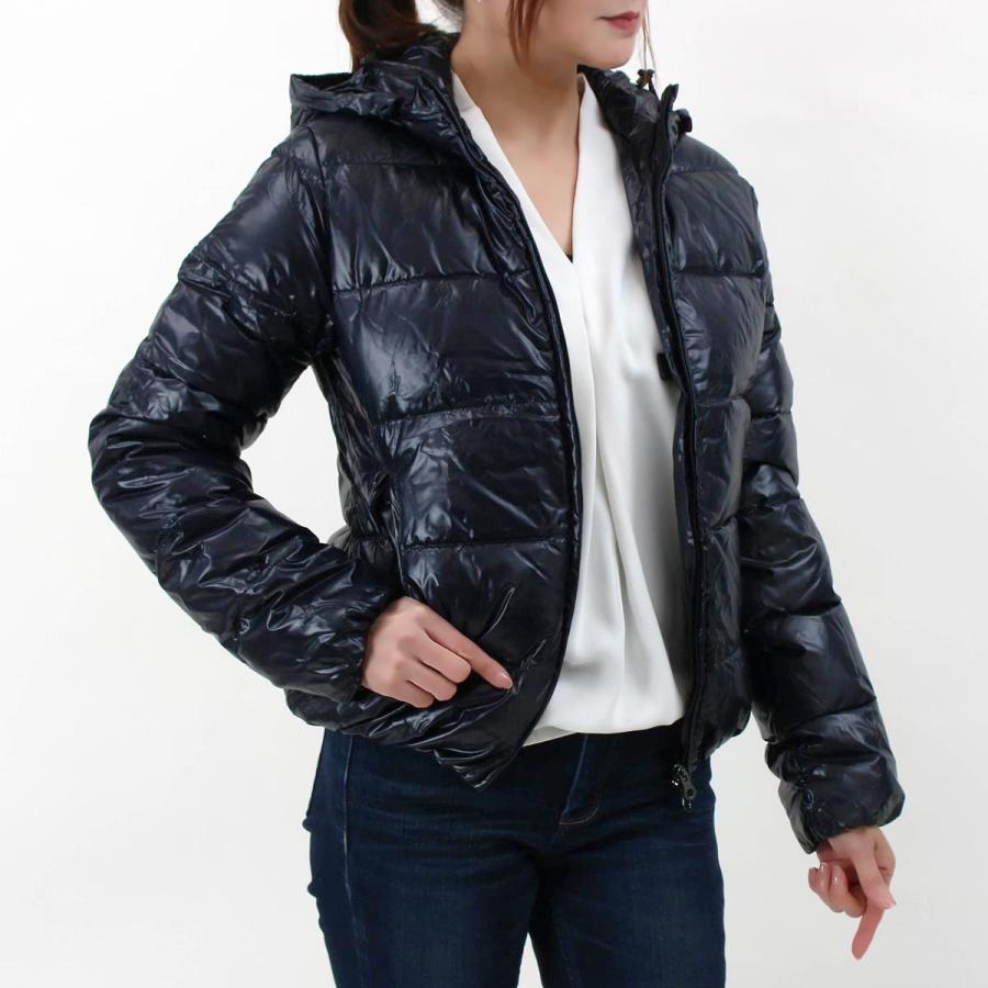 DUVETICA フード付き ダウンジャケット ネイビー 【公式通販】