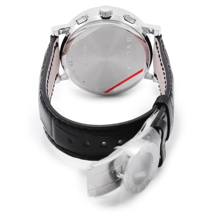 BVLGARI BB38BSLDCH 自動巻きクロノグラフ アリゲーターレザー 新品】ブルガリ ブルガリ・ブルガリ クロノグラフ アリゲーター