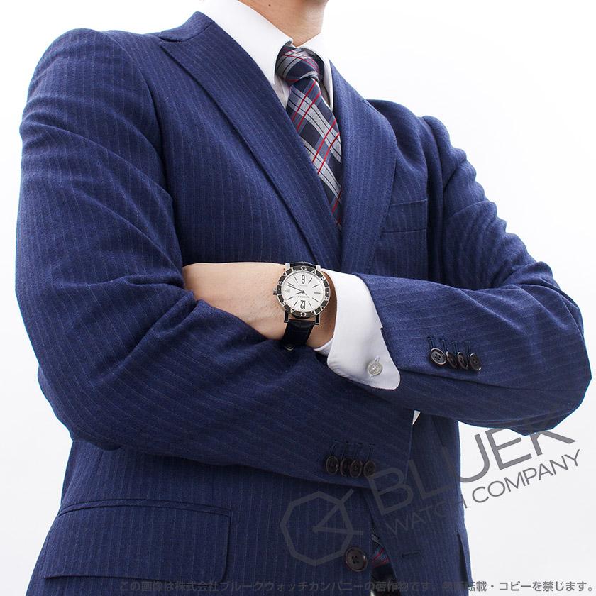 【★10％OFFクーポン】【新品】ブルガリ ブルガリ・ブルガリ アリゲーターレザー メンズ BB38WSLD AUTO_4 | ブルガリ・ブルガリ | 01