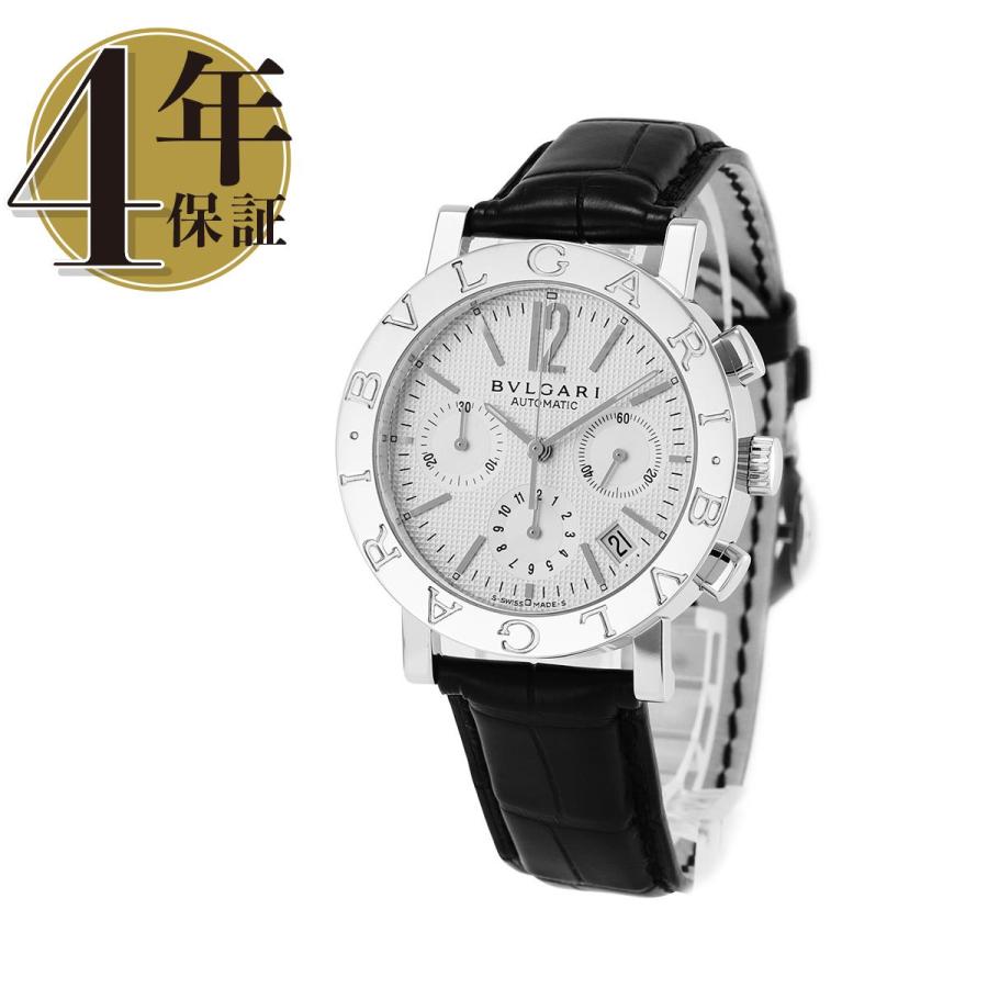 BVLGARI BB38BSLDCH 自動巻きクロノグラフ アリゲーターレザー ブルガリ・ブルガリ 【新品】ブルガリ クロノグラフ