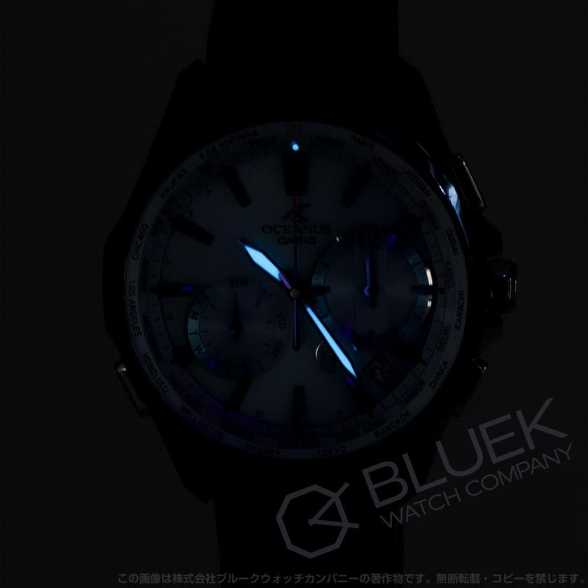 【ジャンク】OCEANUS MANTA3400クロノグラフ ブラック/ブルー OCEANUS 【新品】カシオ オシアナス マンタ クロノグラフ メンズ