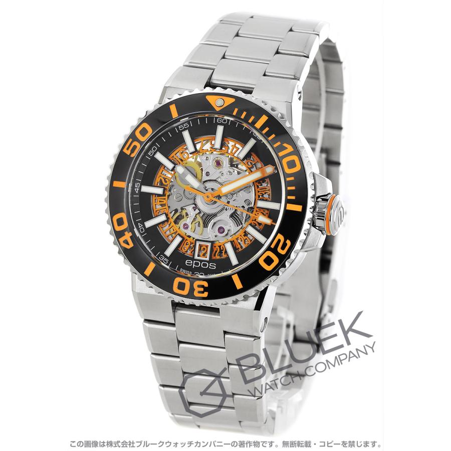 エポス スポーティブ スケルトン 500m防水 メンズ ブルークウォッチカンパニー メンズ ファッション 3441skbkorm 3441skbkorm Eps3441skbkorm