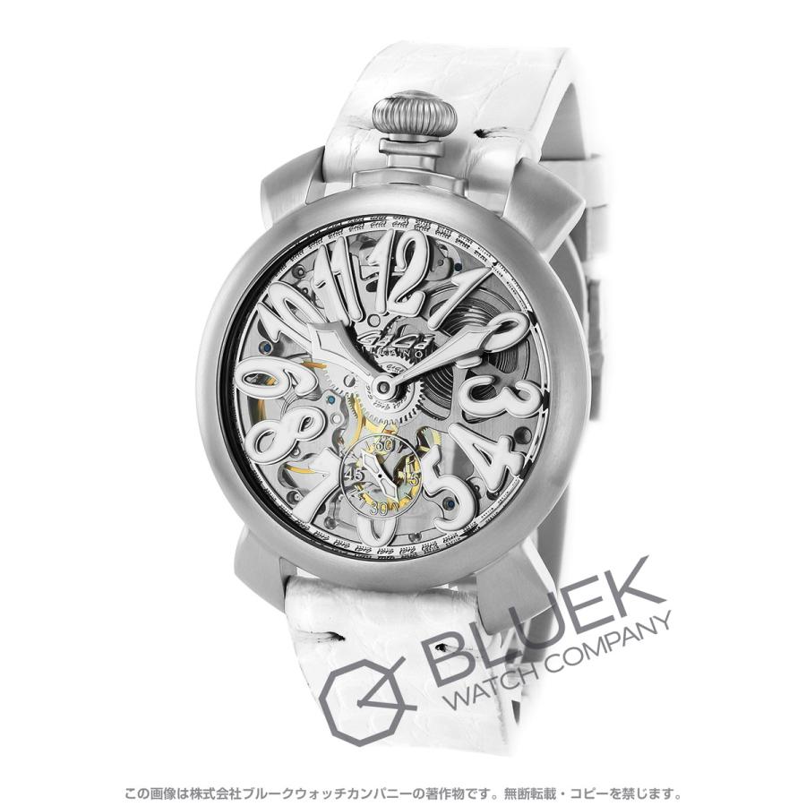 74 Gaga Milano ガガミラノ メンズ腕時計 マヌアーレ48スケルトン 95 以上節約