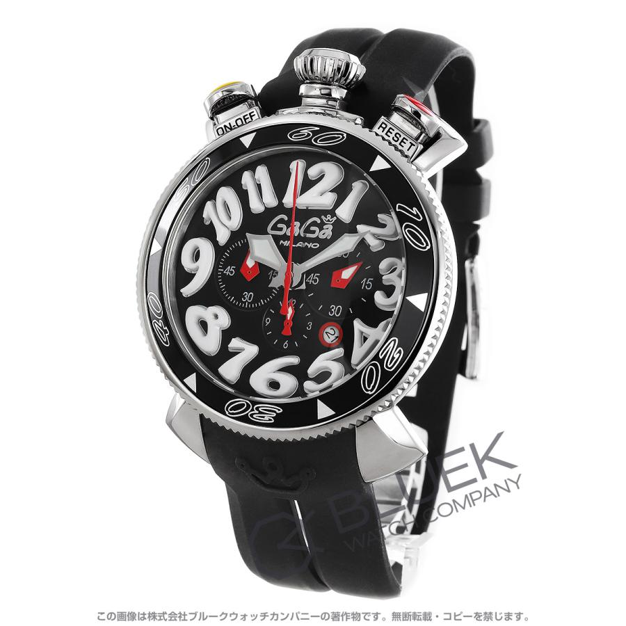 ガガミラノ クロノ48mm クロノグラフ 腕時計 メンズ Gaga Milano 6050 8 Gagbk ブルークウォッチカンパニー 通販 Yahoo ショッピング