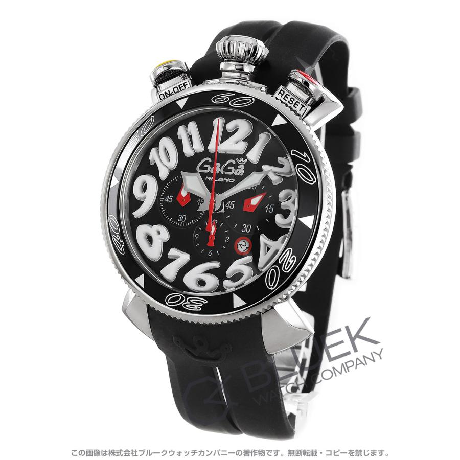 ガガミラノ クロノ48mm クロノグラフ 腕時計 メンズ Gaga Milano 6050 8 Gagbk ブルークウォッチカンパニー 通販 Yahoo ショッピング