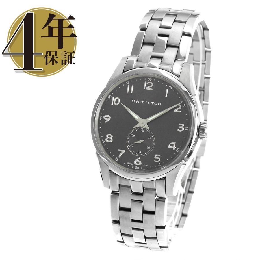 ハミルトン 腕時計 メンズ ジャズマスター グレー ロゴ スリム H