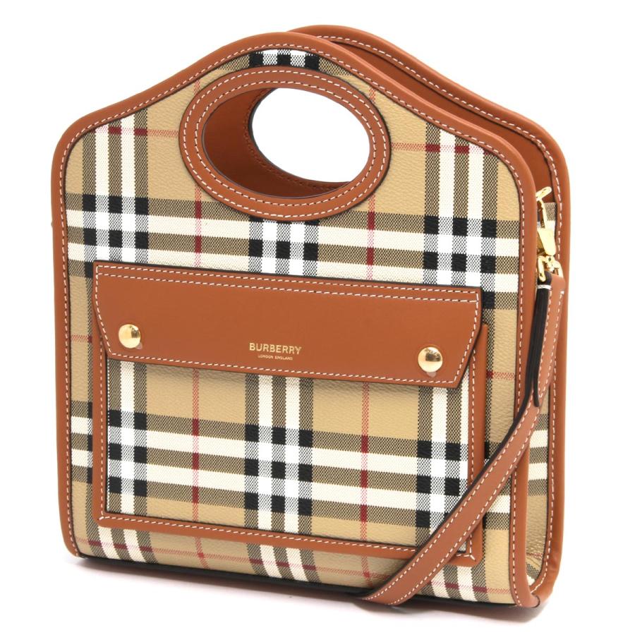 BURBERRY ブラウン トートバッグ BURBERRY バーバリー ショルダーバッグ レディース フレヤ