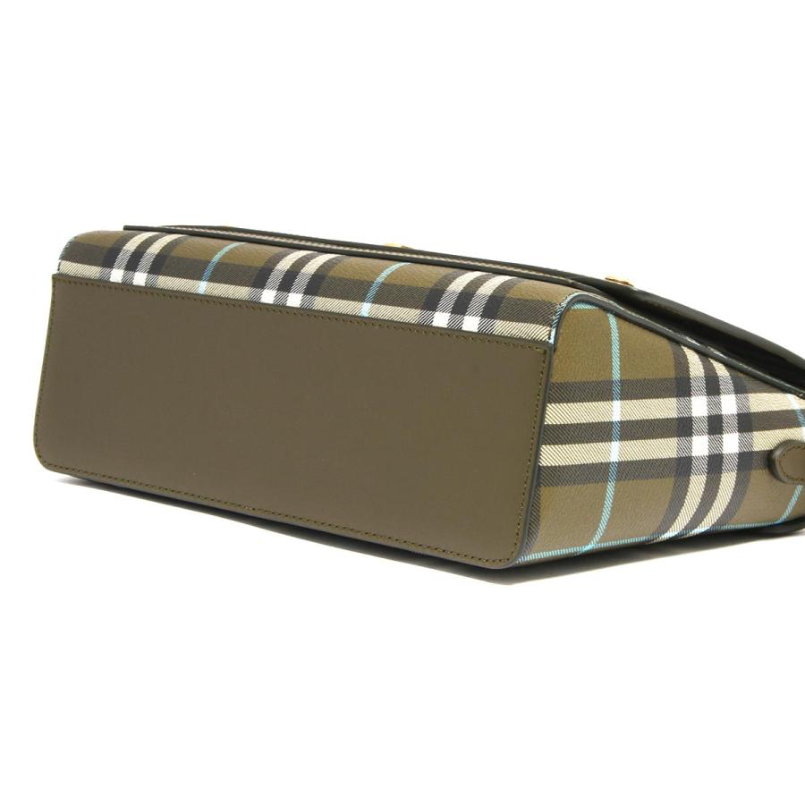 Burberry バーバリー オリーブグリーン ピッグレザー トレンチコート