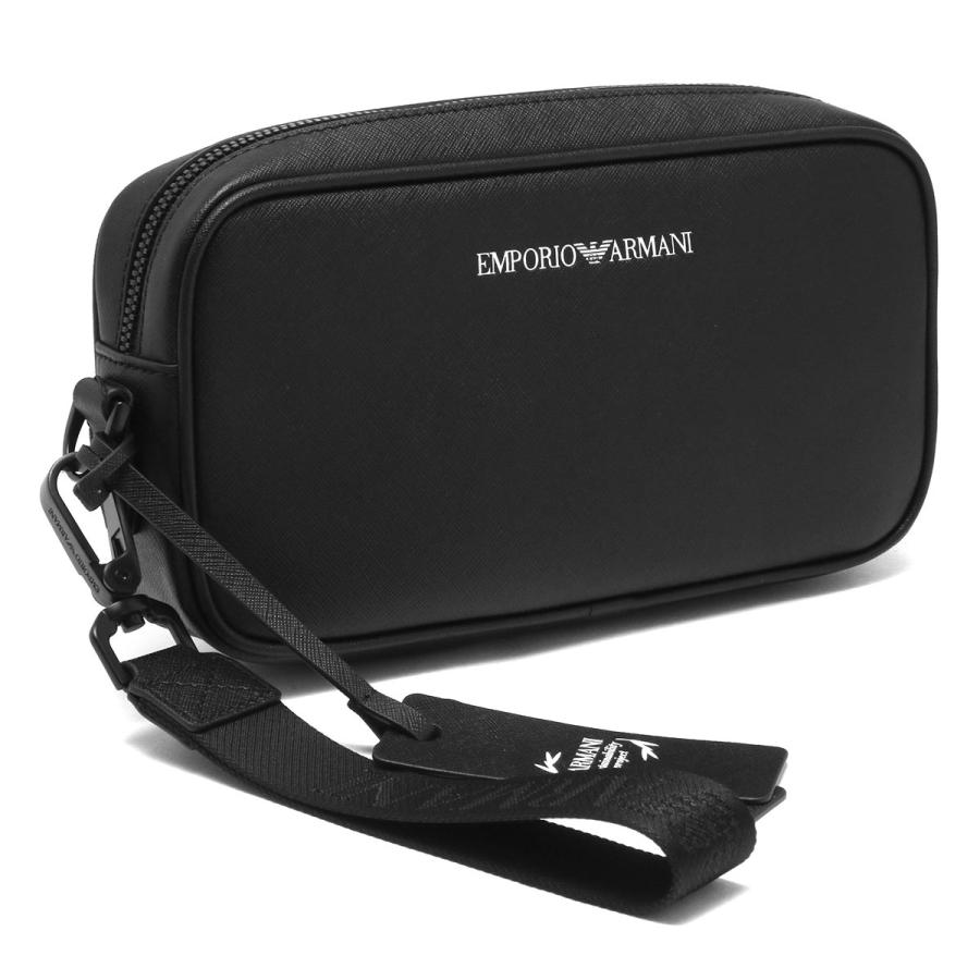 購入ネット エンポリオアルマーニ セカンドバッグ クラッチバッグ ポーチ バッグ メンズ イーグルマーク ブラック Y4r356 Y0v 21年秋冬新作 Emporio Armani 配送設置 Store Waxatlas Com