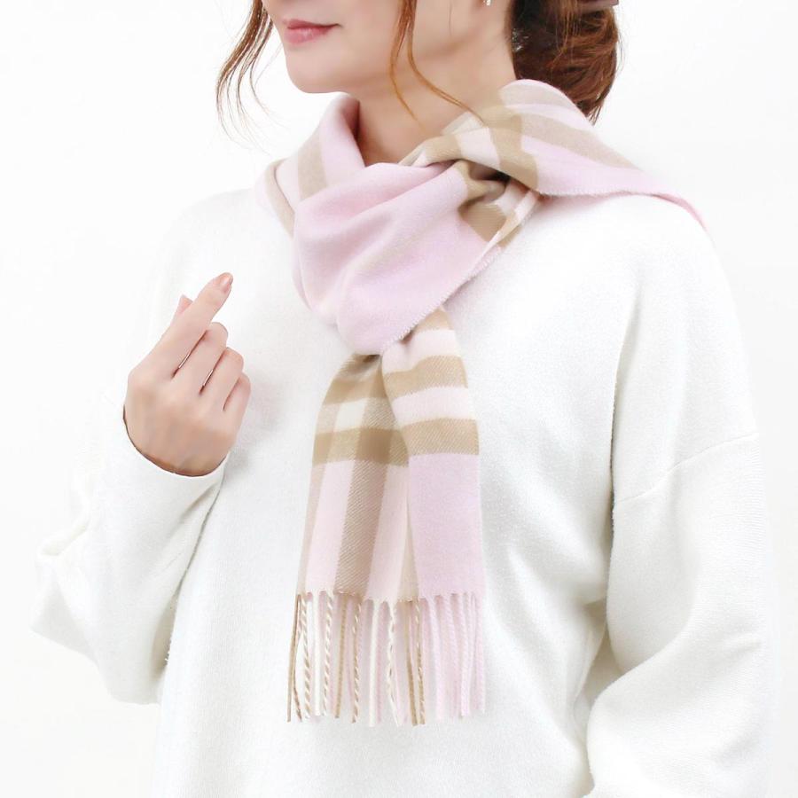 高い素材 アラバスターピンクマルチ ジャイアントチェック レディース ストール マフラー バーバリー マフラー ストール Burberry バーバリー Mu Burberry 8 Cs Sc Cs Chk Giant 財布 帽子 ファッション小物