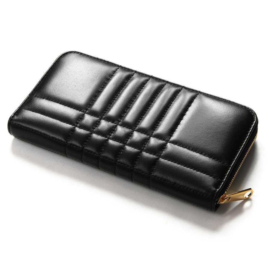 Burberry ブラックレザー 財布 BURBERRY バーバリー 長財布 財布 レディース ローラ