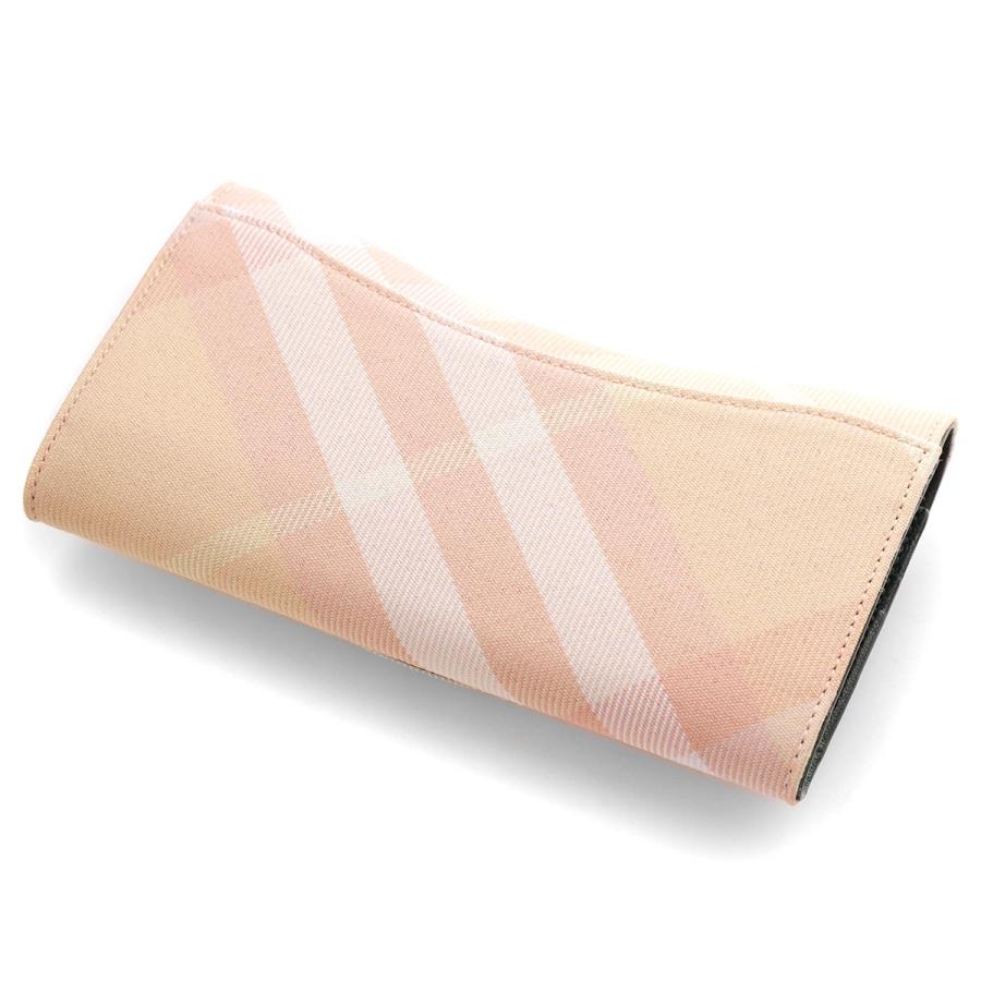 美品　BURBERRY バーバリー　チェック柄 レザー 長財布　ホース BURBERRY バーバリー 長財布 レディース チェック ベージュ