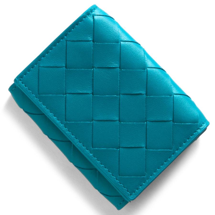 ボッテガヴェネタ (ボッテガ・ヴェネタ) 三つ折り財布/ミニ財布 財布 レディース イントレチャート ブループリント 609285 VCPP2 4403 | BOTTEGA VENETA