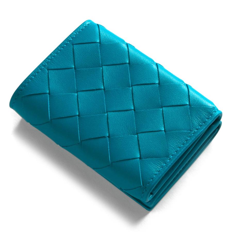 ボッテガヴェネタ (ボッテガ・ヴェネタ) 三つ折り財布/ミニ財布 財布 レディース イントレチャート ブループリント 609285 VCPP2 4403 | BOTTEGA VENETA | 04