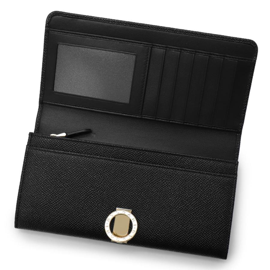 未使用✨ブルガリ レザー　二つ折り長財布 ブラック BVLGARI（ブルガリ） 長財布 財布 メンズ ブルガリブルガリ 二つ折り