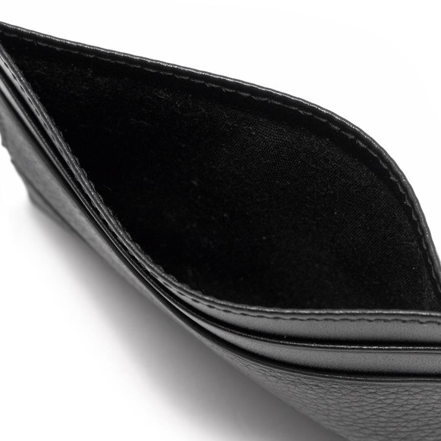 BVLGARI ブルガリ カードケース メンズ オクト レザー ブラック 36969