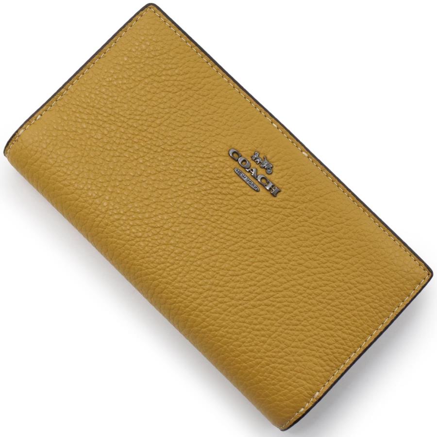 COACH（コーチ） 長財布 財布 レディース フラックスイエロー C8329