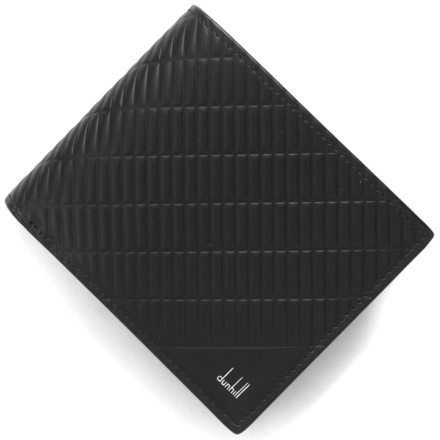 dunhill ダンヒル 二つ折り財布 財布 メンズ コントゥア ブラック  