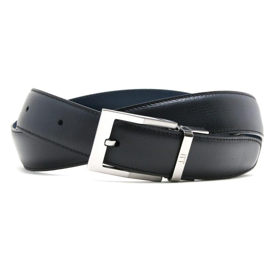 dunhill ダンヒル ベルト メンズ リバーシブル ブラック&ネイビー  
