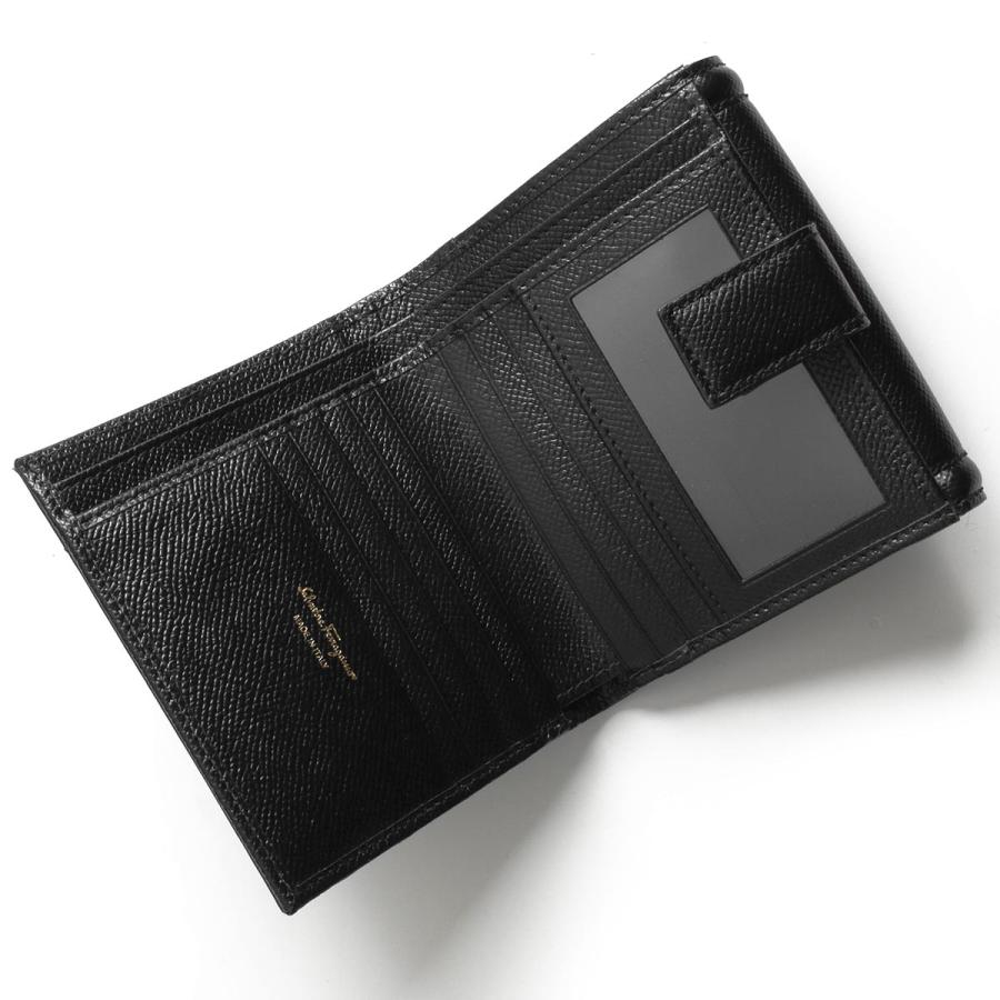 Salvatore Ferragam 二つ折り財布　黒ヴァラリボン　日本限定品 フェラガモ 二つ折り財布 財布 レディース ヴァラ リボン リボン