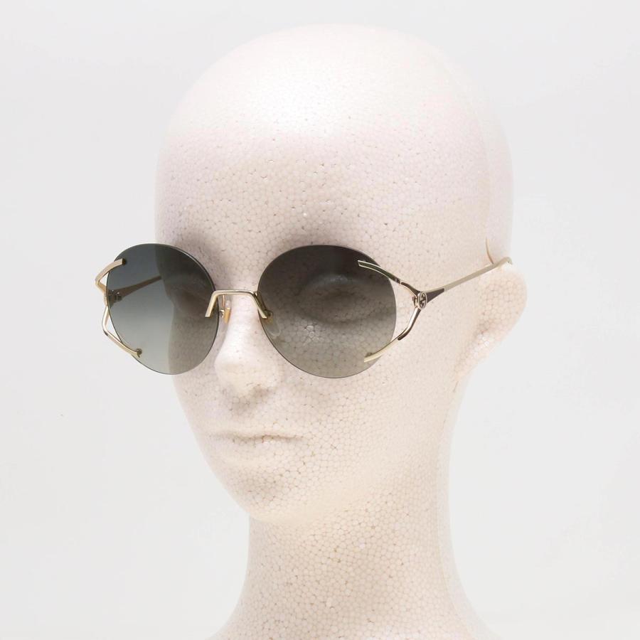 GUCCI グッチ サングラス メンズ レディース ラウンド リムレス UV 