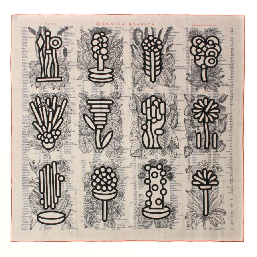 HERMES エルメス ストール レディース CHALE BOTANICA GRAFICA