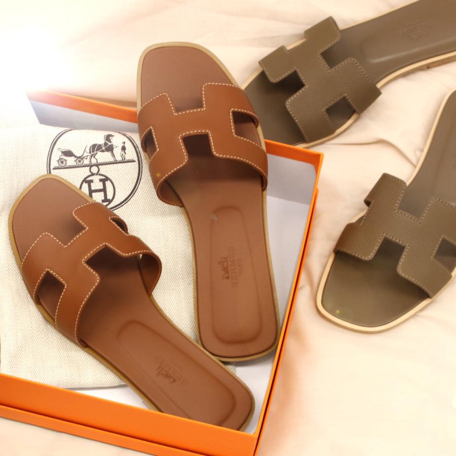HERMES（エルメス） フラットサンダル シューズ レディース オラン