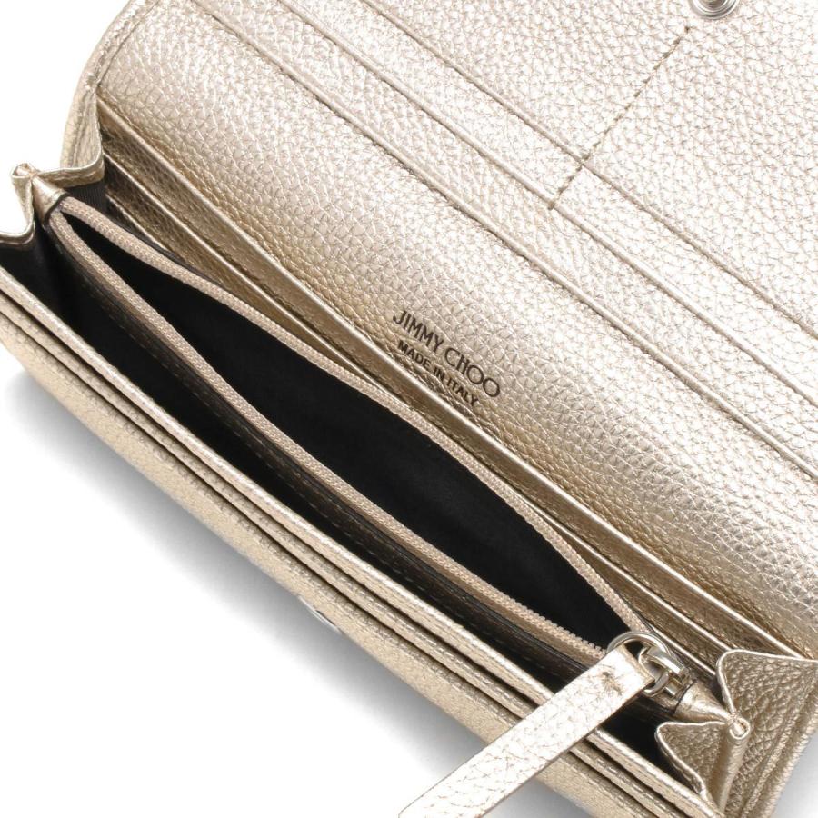 ジミーチュウ長財布シルバーJIMMY CHOO Nino Silver Mix