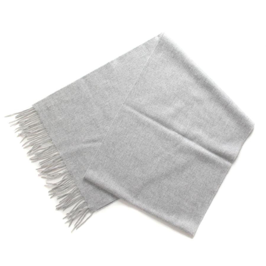 Johnstons of Elgin 大判ストール★シルバー シルバー・バノックベーン・タータン・カシミヤ・ストール