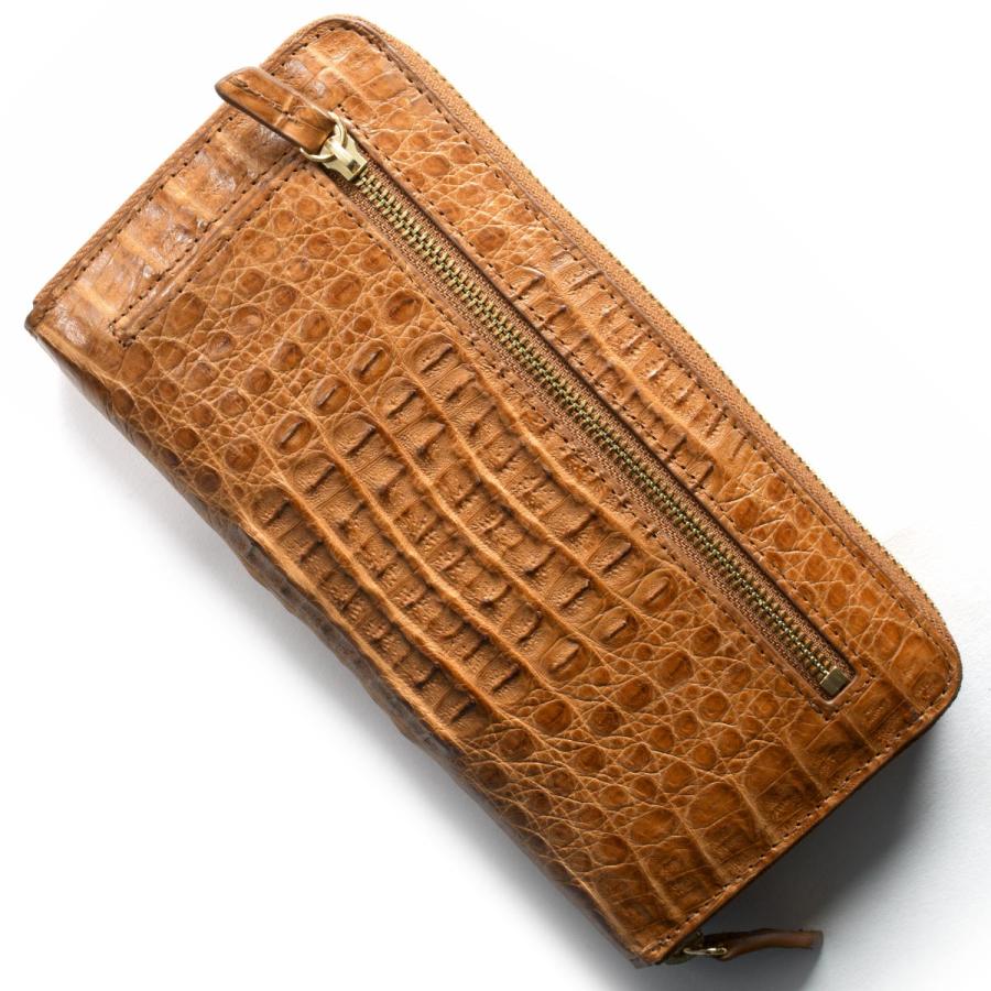 本革 長財布 財布 メンズ レディース カイマンワニ CAIMAN GENUINE