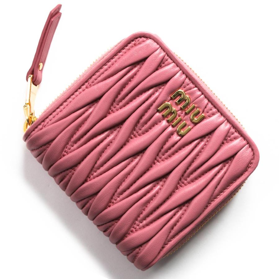 miu ミュウミュウ 二つ折り財布 財布 レディース マトラッセ 