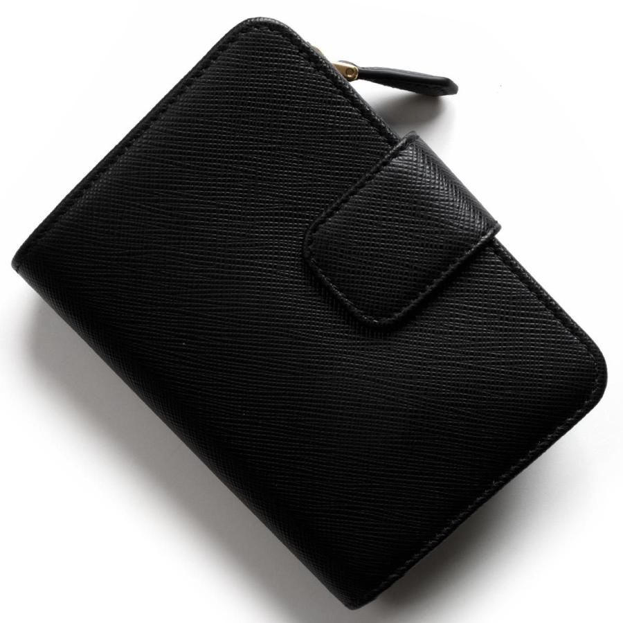 PRADA トライアングル 三角ロゴプレート サフィアーノ二つ折り財布