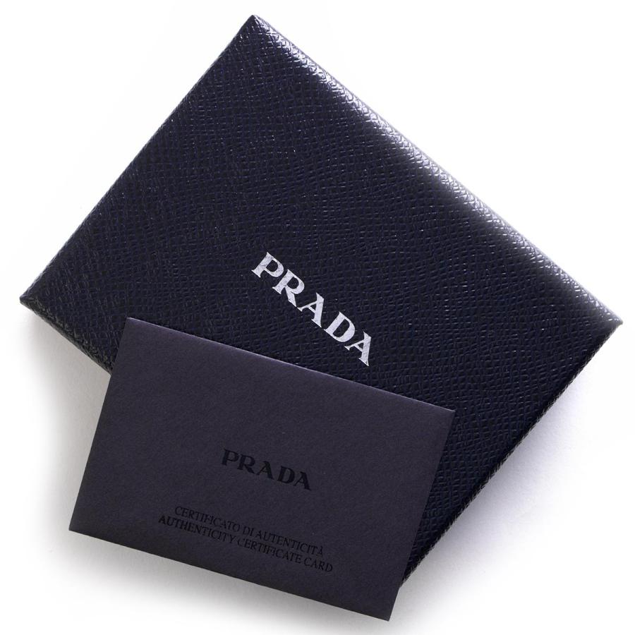 プラダ 二つ折り財布 財布 メンズ サフィアーノ メタル ブラック 2MO738 QME F0002 PRADA｜bluek｜08