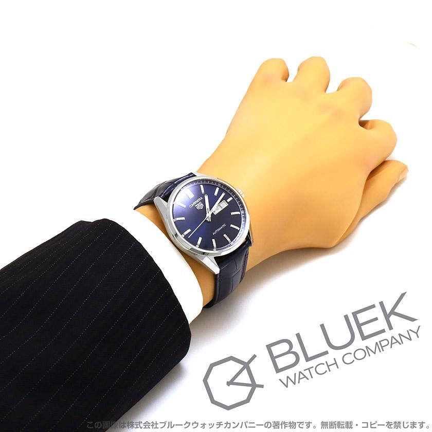 TAG Heuer CARRERA 【新品】タグホイヤー カレラ キャリバー5 デイデイト アリゲーターレザー メンズ WBN2012 ...