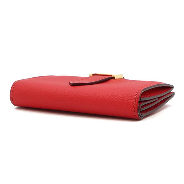HERMES エルメス カードケース ベアン ミニ ヴォーエプソン レッド 赤 