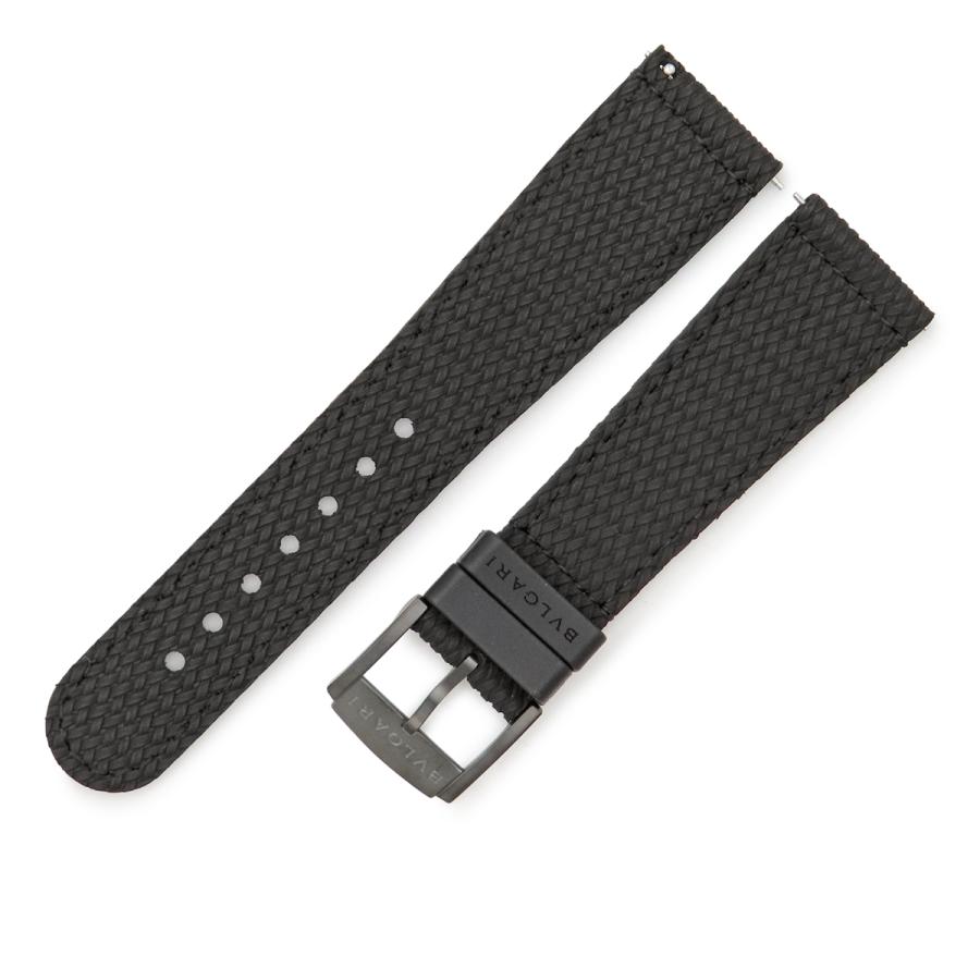 BVLGARI ブラックラバーストラップ 時計 BVLGARI ブラックラバーストラップ 時計 高級感のあるラバーストラップ