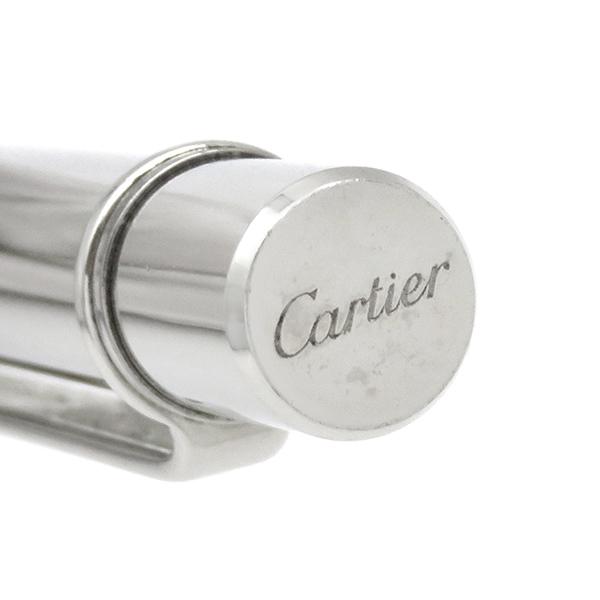 Cartier - カルティエ Cartier ボールペン マスト ドゥ カルティエ メタル シルバー 黒インク 筆記確認済み ST150146【中古】 Cartier カルティエ ボールペン マスト ドゥ メタル シルバー 黒
