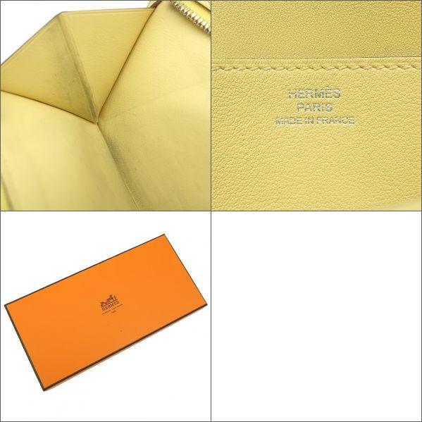 HERMES エルメス 長財布 ドゴンロング スイフト イエロー 黄色