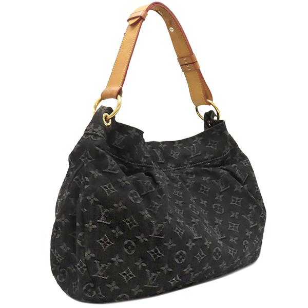 ルイヴィトン デイリーPM ワンショルダーバッグ モノグラムデニム 黒 中古・古着通販】LOUIS VUITTON (ルイ ヴィトン) モノグラム